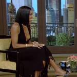 Gabrielle Union’s black wedge’s on Live with Kelly and Mark