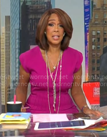 WornOnTV: Gayle King's yellow monogram print dress on CBS Mornings, Gayle  King
