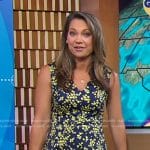 Ginger’s blue and yellow floral dress on Good Morning America