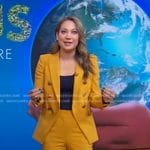 Ginger’s yellow double breasted blazer on Good Morning America