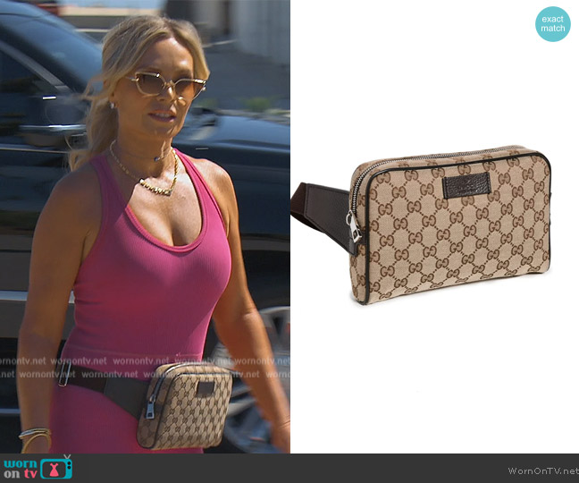WornOnTV: Jennifer's gg logo canvas bag on The Real Housewives of