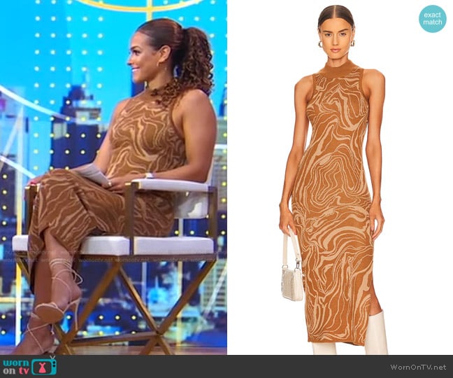 Heartloom Paloma Midi Dress worn by Jess Sims on Good Morning America