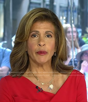 Hoda’s diamond drop earrings on Today