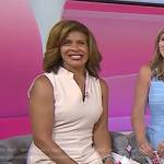 Hoda’s white sleeveless jumpsuit on Today