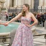 Hope’s floral Hope For The Future Gown gown in Rome on The Bold and the Beautiful