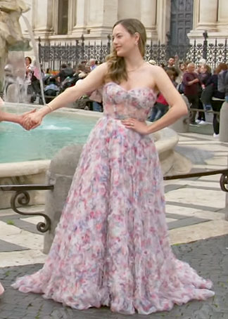 Hope's floral Hope For The Future Gown gown in Rome on The Bold and the Beautiful