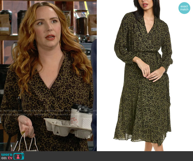 Hutch Kenny Wrap Dress worn by Mariah Copeland (Camryn Grimes) on The Young and the Restless