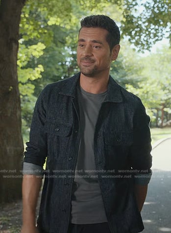 Jared's denim jacket on Manifest