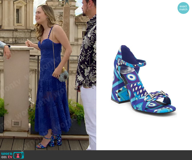 Jeffrey Campbell Pop Star Sandal worn by Hope Logan (Annika Noelle) on The Bold and the Beautiful