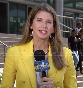 WornOnTV: Jen Maxfield’s yellow double breasted blazer on NBC News ...