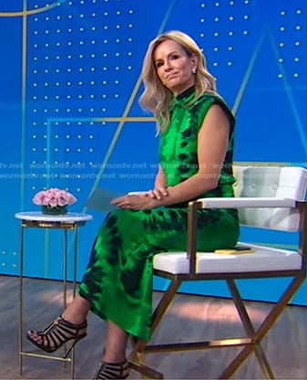 Jennifer’s green tie dye dress on Good Morning America