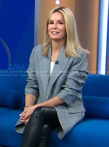 Jennifer’s grey ruched sleeve blazer on Good Morning America