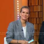 Jennifer’s grey ruched sleeve blazer on Good Morning America