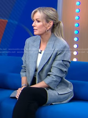 Jennifer’s grey ruched sleeve blazer on Good Morning America