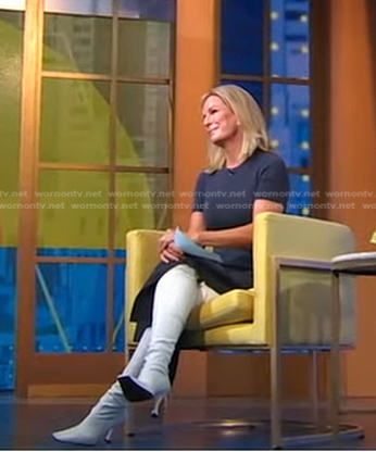 Jennifer’s white over the knee boots on Good Morning America