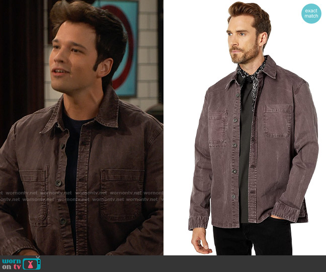 John Varvatos Blythe Jacket in Purple Haze worn by Freddie Benson (Nathan Kress) on iCarly