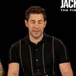 John Krasinski’s black stripe shirt on E! News