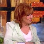 Joy’s mint hooded blazer on The View