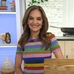 Joy Bauer’s metallic striped top on Today