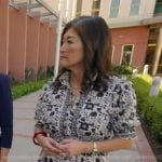 Juju’s white floral ruffle dress on Good Morning America