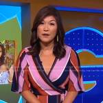 Juju’s striped wrap blouse on Good Morning America