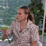 Keltie’s tweed short sleeve jacket on E! News