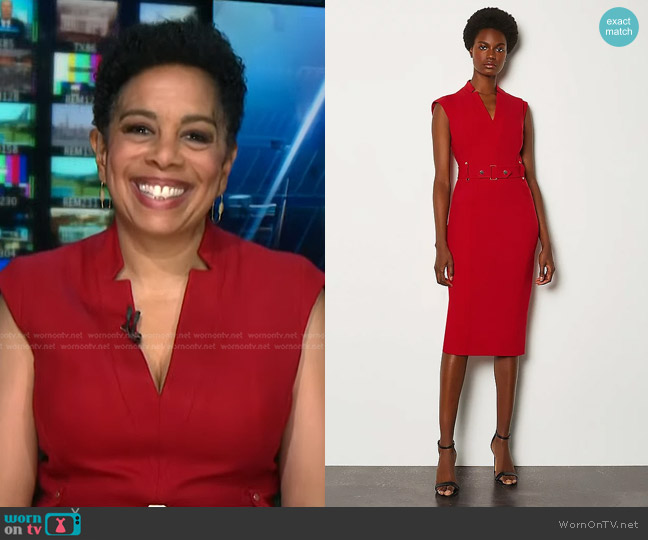 WornOnTV: Sharon Epperson’s red v-neck dress on NBC News Daily ...