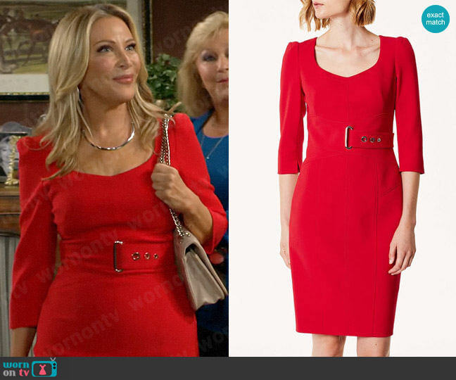 Karen Millen Corsetry Waist Pencil Dress worn by Zelda Wilford (Kym Douglas) on The Young and the Restless