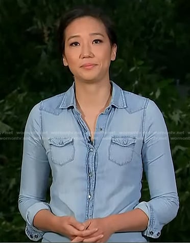 Kathy Park’s chambray western shirt on Today