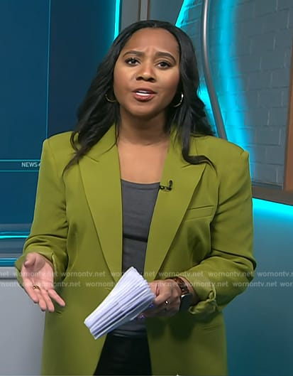 Kay's green blazer on NBC News Daily