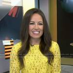 Kaylee’s yellow floral lace top on Today