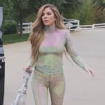 Khloe’s sequined top and pants on The Kardashians