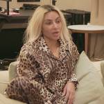 Kim’s leopard print pajamas on The Kardashians