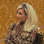 WornOnTV: Khloe's leopard sheer confessional top on The Kardashians, Khloe  Kardashian