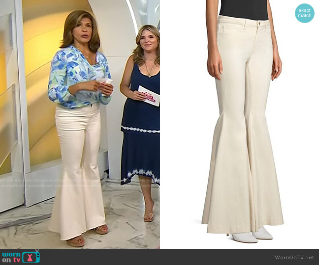 L'Agence Lorde High-Rise Flare Pants worn by Hoda Kotb on Today