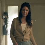 Lana’s beige v-neck cardigan on Superman and Lois