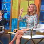 Lara’s cherry print dress and sandals on Good Morning America