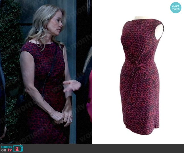 LAUREN Ralph Lauren Printed Knot Dress worn by Felicia Scorpio (Kristina Wagner) on General Hospital