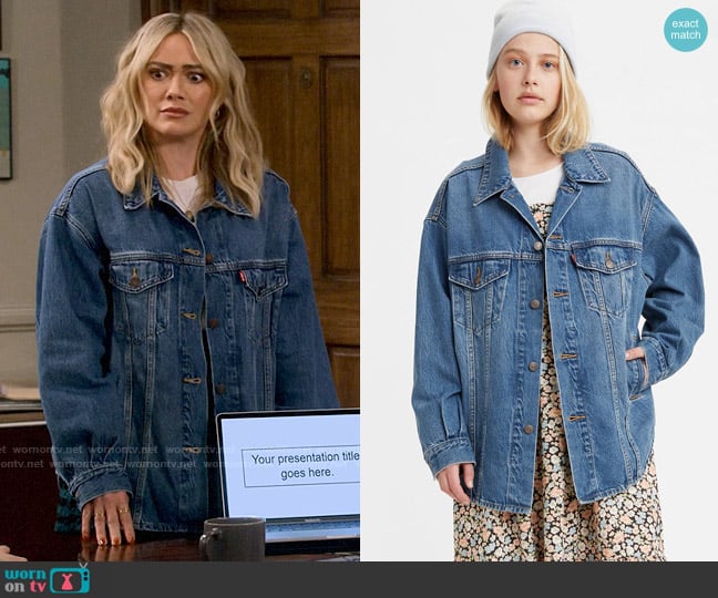 Levis Shacket Trucker worn by Sophie (Hilary Duff) on How I Met Your Father