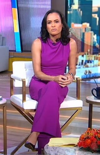 Linsey’s purple jumpsuit on Good Morning America