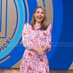 Lori’s floral dress and sandals on Good Morning America