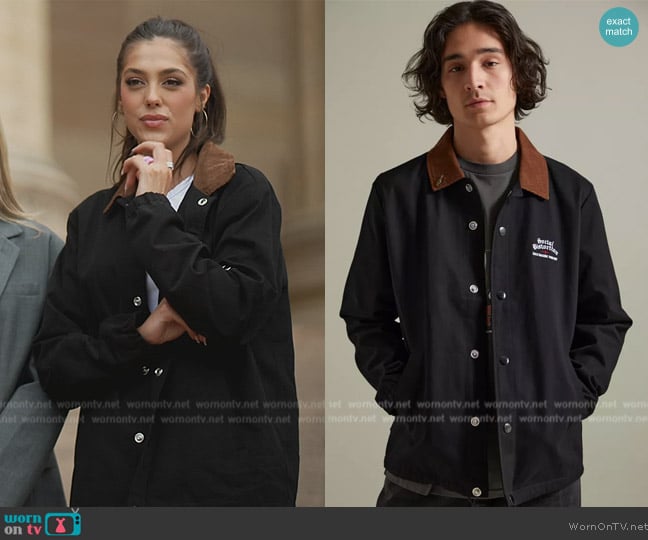 Urban Outfitters Loser Machine Jacket Coach Jacket worn by Sistine Stallone on The Family Stallone