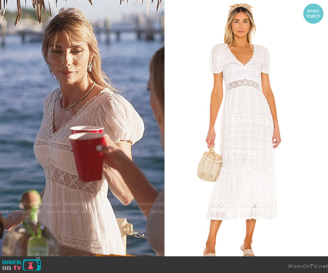 Loveshackfancy Dimonda Dress worn by Jennifer Flavin Stallone on The Family Stallone