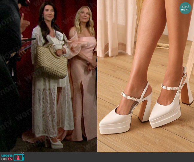 Lulus Dayla Pumps worn by Steffy Forrester (Jacqueline MacInnes Wood) on The Bold and the Beautiful