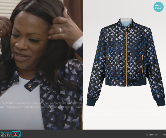 WornOnTV: Kandi’s blue monogram print jacket on The Real Housewives of ...