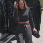 Malika’s black pants on The Kardashians