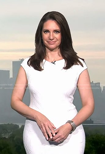 Maria’s white textured sheath dress on Today