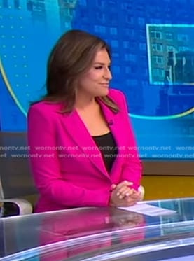 Mary’s pink blazer on Good Morning America