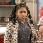 Millicent’s printed bomber jacket on iCarly