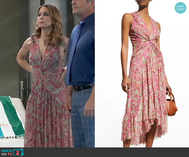 MISA Los Angeles Ava Dress worn by Olivia Falconeri (Lisa Lo Cicero) on General Hospital